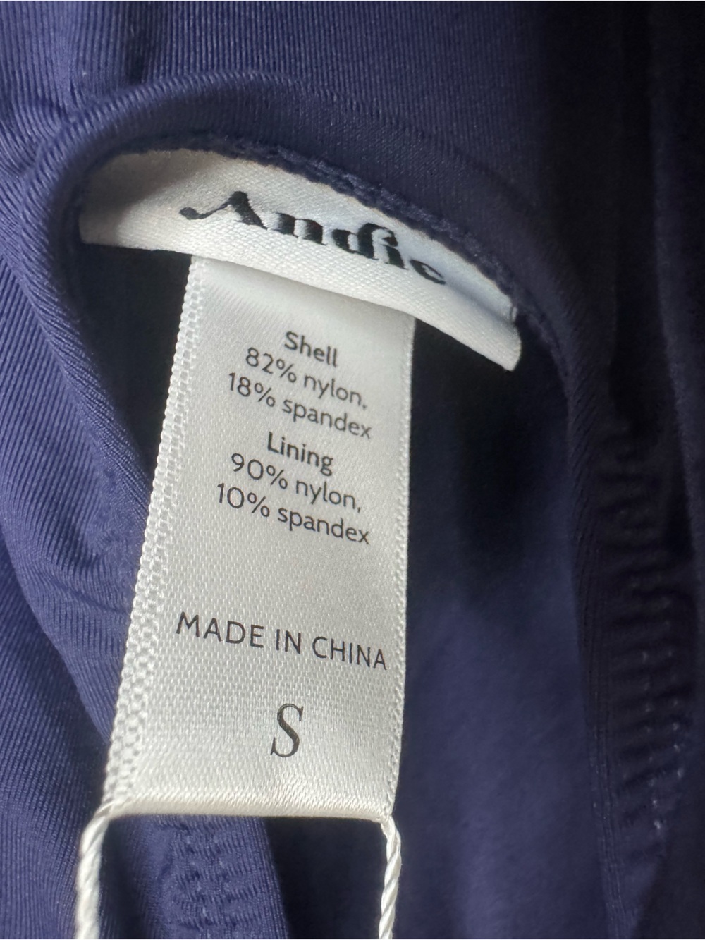 NWT Andie The Bali One Piece Swimsuit Navy Blue Size Small - Picture 6 of 7